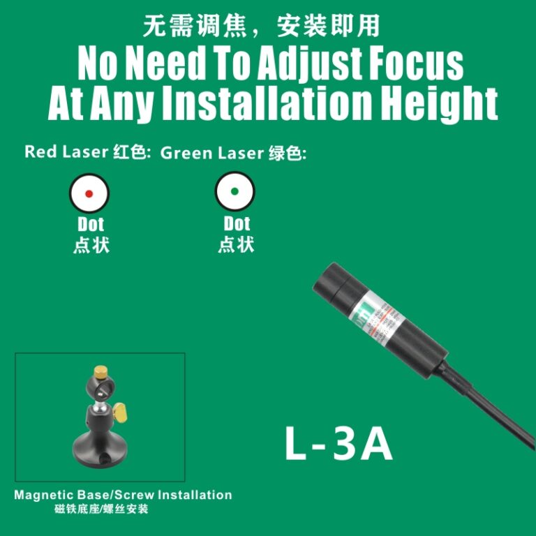 DOT TYPE LASER LIGHT FOR SEWING MACHINE